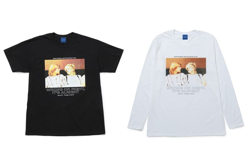 bonjour records がカート・コバーンとコートニー・ラブの貴重な2ショット写真をフィーチャーしたカプセルコレクションを発売