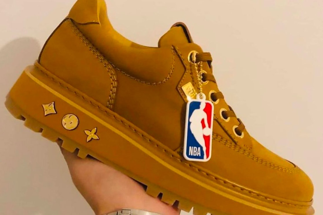NBA x ルイヴィトンのコラボフットウェアが登場か Louis Vuitton NBA Collaboration Leak News Virgil Abloh Parisian LV Monogram footwear boots shoes 