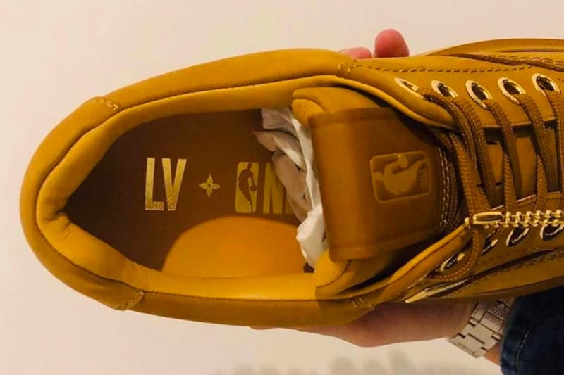 NBA x ルイヴィトンのコラボフットウェアが登場か Louis Vuitton NBA Collaboration Leak News Virgil Abloh Parisian LV Monogram footwear boots shoes