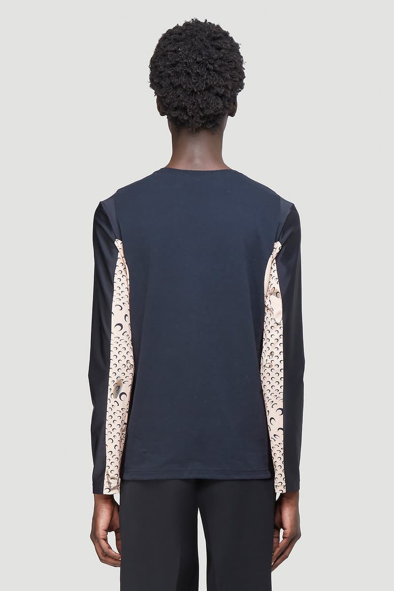 Marine Serre がハロウィンシーズンに向けて最新ロングスリーブTシャツを発売 Marine Serre Skeleton Long-Sleeve T-Shirt Black Half Moon Print Tight Top Unisex LN-CC Halloween Fall Winter 2020 FW20 Neon Green Graphic Spooky
