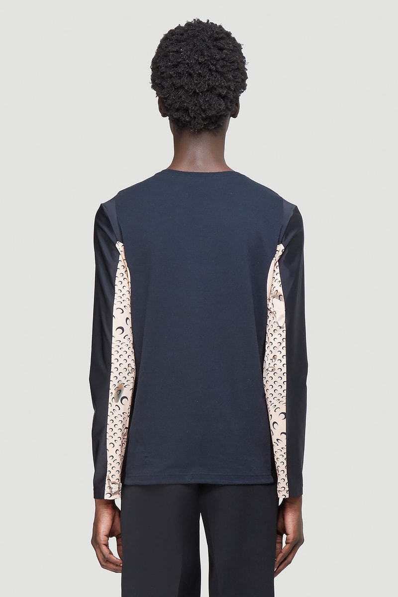 Marine Serre がハロウィンシーズンに向けて最新ロングスリーブTシャツを発売 Marine Serre Skeleton Long-Sleeve T-Shirt Black Half Moon Print Tight Top Unisex LN-CC Halloween Fall Winter 2020 FW20 Neon Green Graphic Spooky