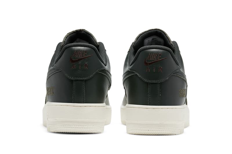 ゴアテックスを使ったナイキエアフォース1 GORE-TEX® 使用の Nike Air Force 1 にさらなる新色が追加 nike sportswear air force 1 low gore tex baroque brown sail seal medium olive deepest green CT2858 200 201 official release date info photos price store list buying guide