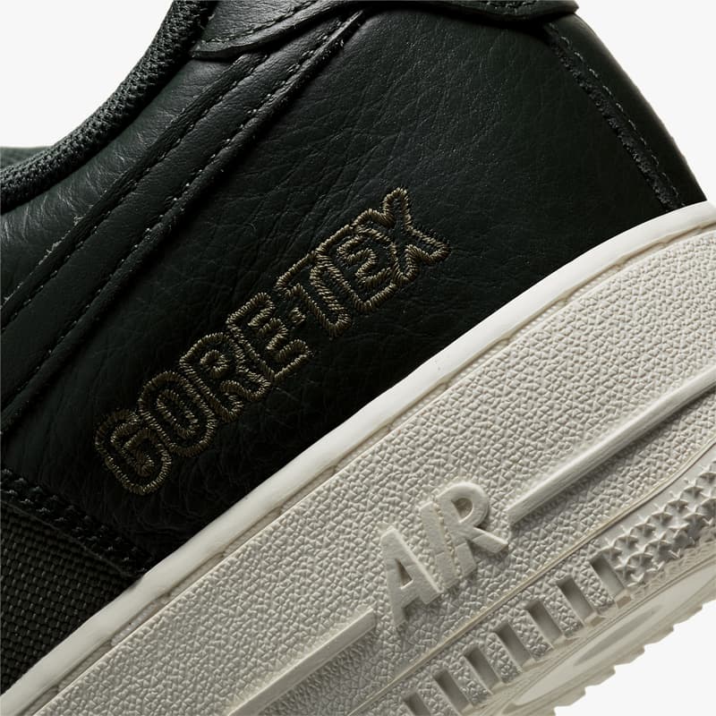 ゴアテックスを使ったナイキエアフォース1 GORE-TEX® 使用の Nike Air Force 1 にさらなる新色が追加 nike sportswear air force 1 low gore tex baroque brown sail seal medium olive deepest green CT2858 200 201 official release date info photos price store list buying guide