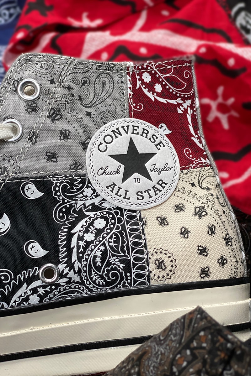 OFFSPRING x Converse がコラボ Chuck Taylor All Star‘70 に新色を追加 offspring converse patchwork paisley pastel color block red grey beige black blue green pink buy cop purchase release information