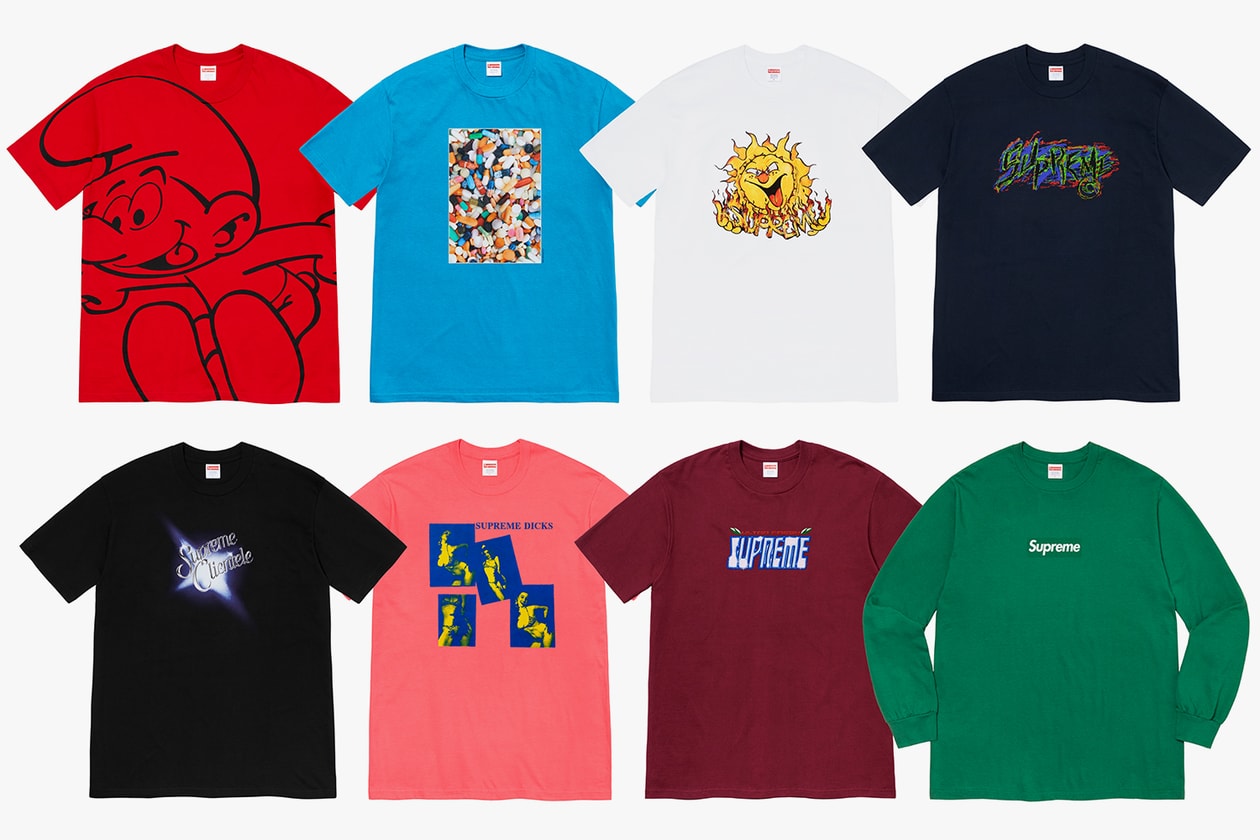 シュプリーム Supreme からボックスロゴのロンTを含む2020年秋シーズンのTシャツコレクションが登場