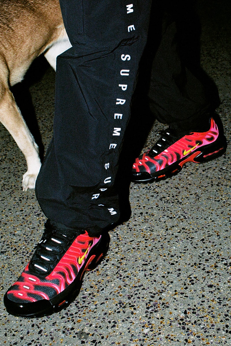 シュプリームxナイキから2020年秋冬シーズンの最新コラボスニーカー エア マックス プラスが登場 supreme nike collab air max plus 