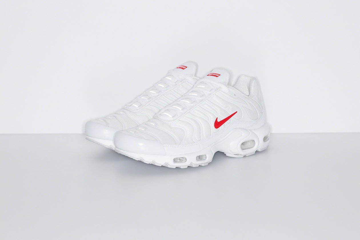 シュプリームxナイキから2020年秋冬シーズンの最新コラボスニーカー エア マックス プラスが登場 supreme nike collab air max plus 