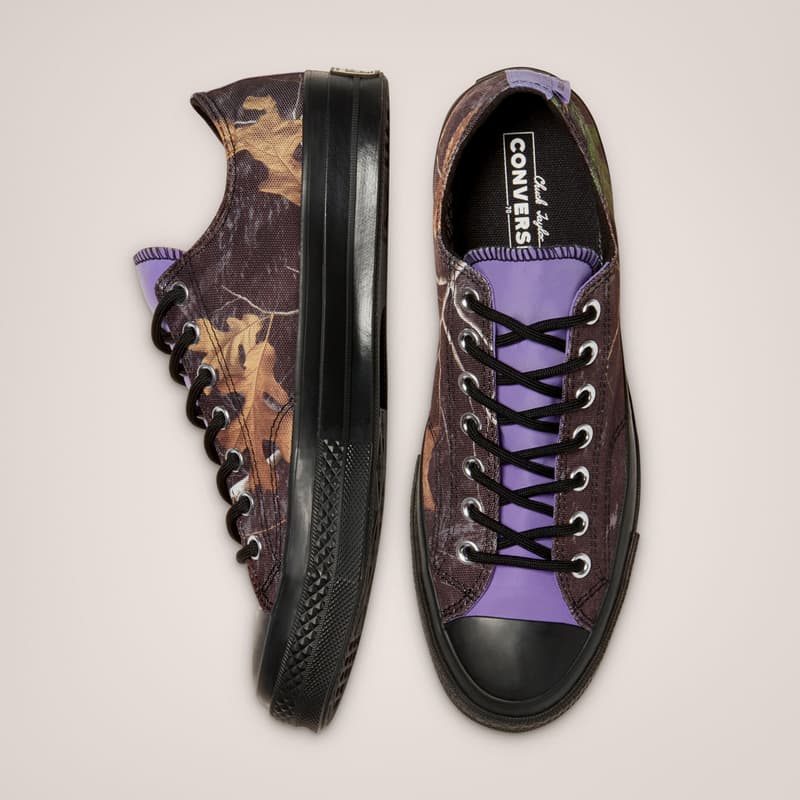 Converse よりリアルツリーのカモ柄を配した GORE-TEX® 搭載の Chuck 70 が登場 converse gore tex chuck 70 RealTree camo print details