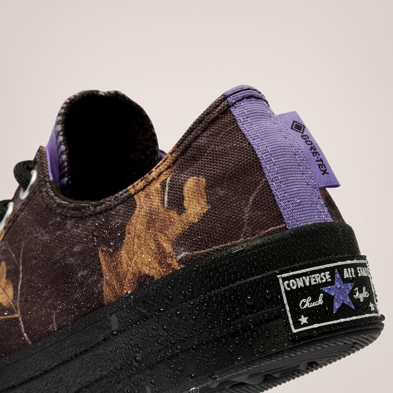Converse よりリアルツリーのカモ柄を配した GORE-TEX® 搭載の Chuck 70 が登場 converse gore tex chuck 70 RealTree camo print details