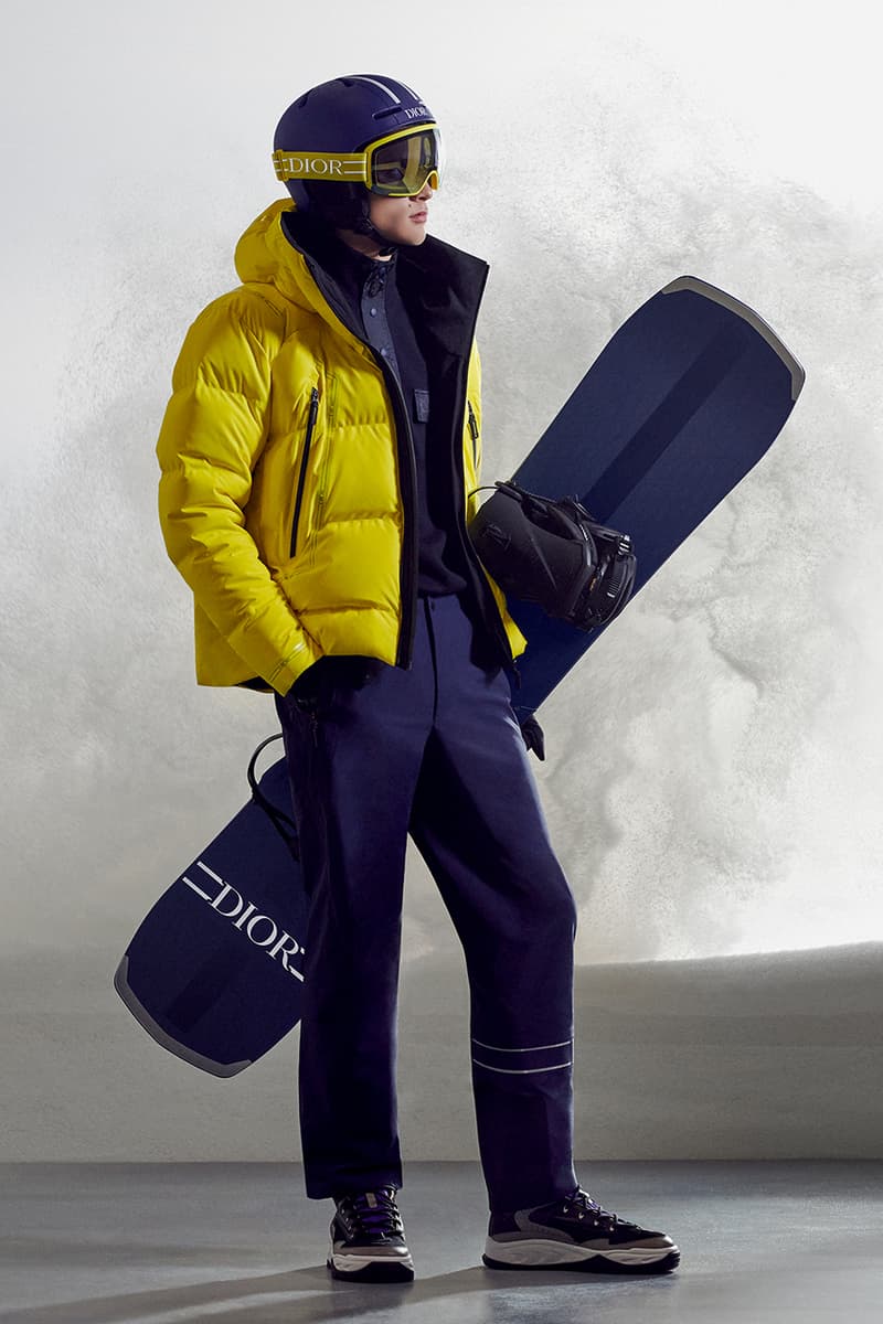 ディオールが初のスキーおよびスノーボードのカプセルコレクションを発表 Dior mens ski snow board capsule collection 2021 release poc DESCENTE