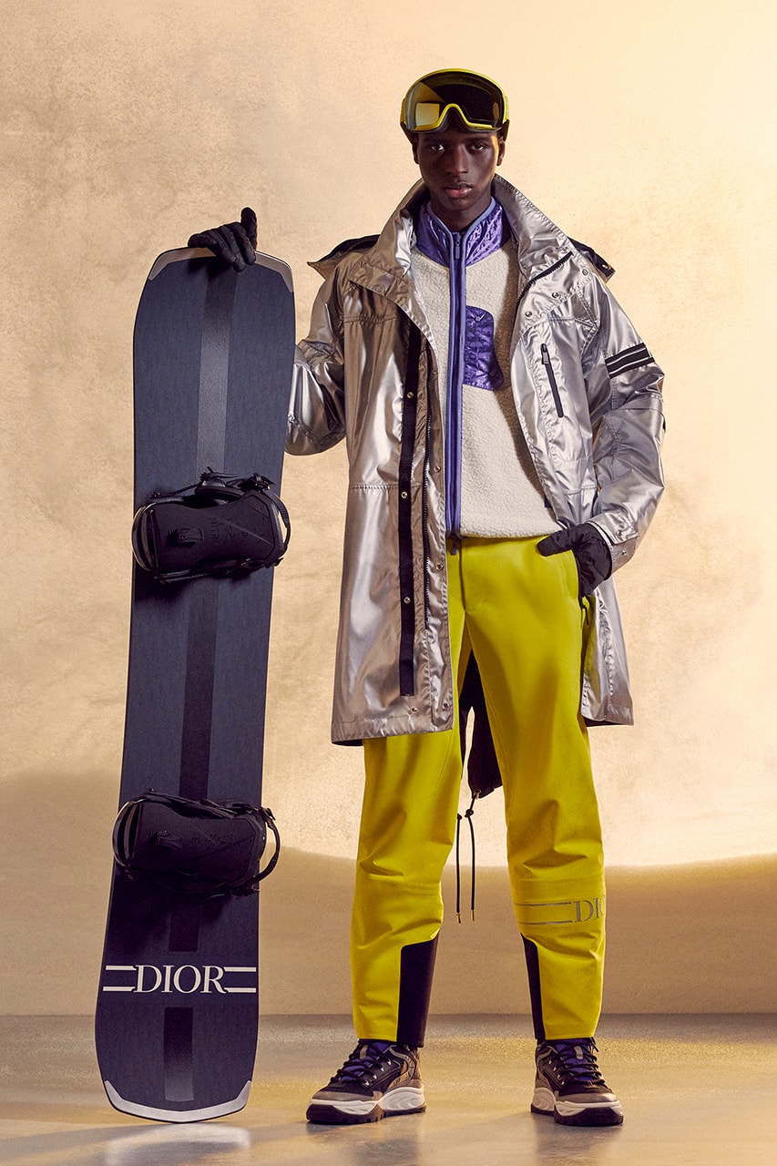 ディオールが初のスキーおよびスノーボードのカプセルコレクションを発表 Dior mens ski snow board capsule collection 2021 release poc DESCENTE