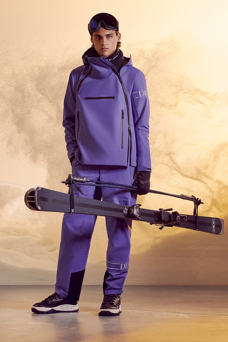 ディオールが初のスキーおよびスノーボードのカプセルコレクションを発表 Dior mens ski snow board capsule collection 2021 release poc DESCENTE