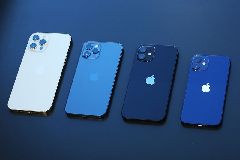 iPhone 12 mini と iPhone 12 Pro Max にクローズアップ アイフォン ミニ プロマックス