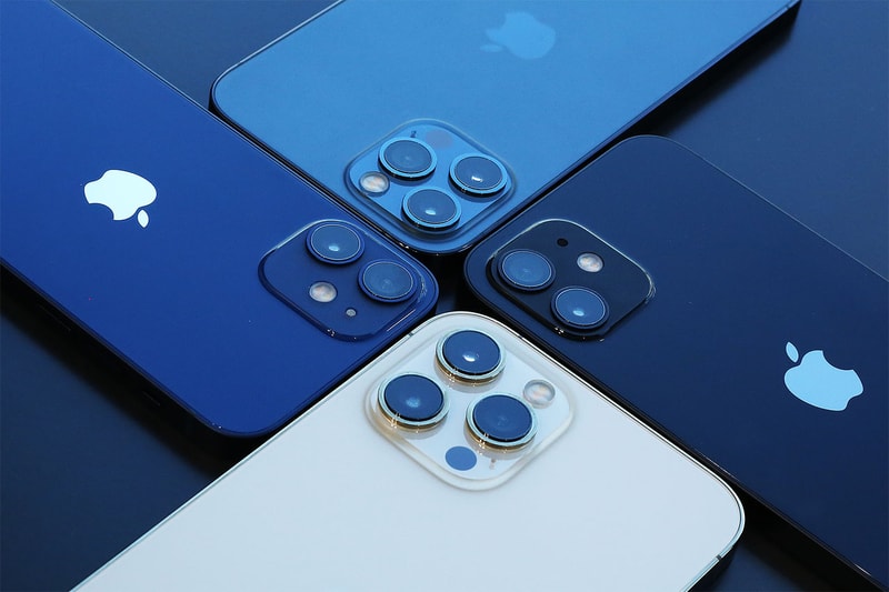 iPhone 12 mini と iPhone 12 Pro Max にクローズアップ アイフォン ミニ プロマックス