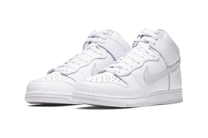 ナイキからオールホワイトのダンクが登場 Nike Dunk High "Pure Platinum" cz8149-101 Sneaker Release Information Drop Date Cop Online Shop Footwear Swoosh SB Skateboarding Basketball Triple White Clean 