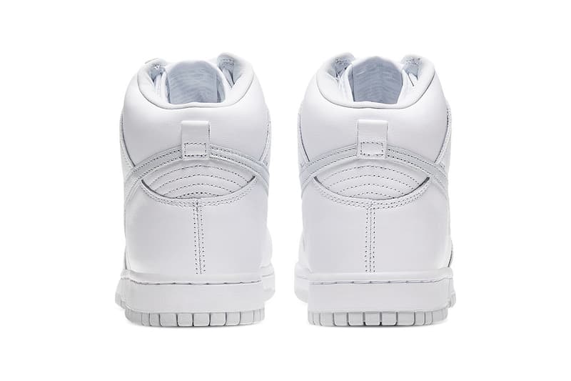 ナイキからオールホワイトのダンクが登場 Nike Dunk High "Pure Platinum" cz8149-101 Sneaker Release Information Drop Date Cop Online Shop Footwear Swoosh SB Skateboarding Basketball Triple White Clean 