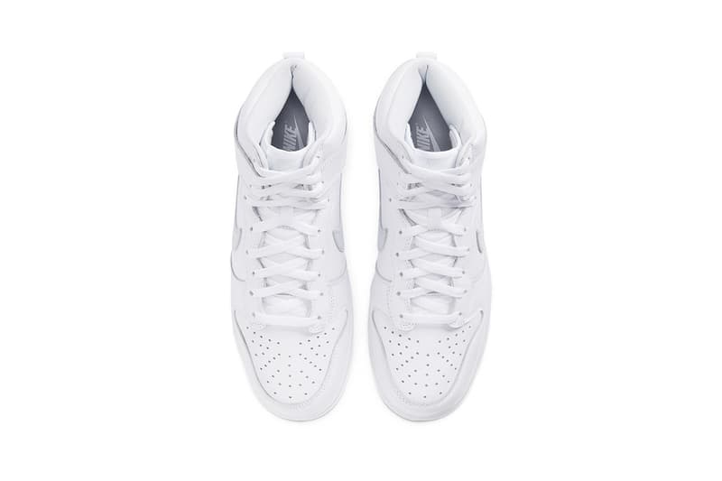 ナイキからオールホワイトのダンクが登場 Nike Dunk High "Pure Platinum" cz8149-101 Sneaker Release Information Drop Date Cop Online Shop Footwear Swoosh SB Skateboarding Basketball Triple White Clean 