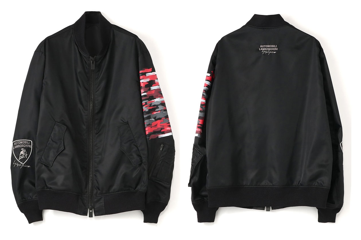 ヨウジヤマモトランボルギーニ Yohji Yamamoto x Lamborghini がコラボ車の発表に伴い3型のアパレルコレクションを発表