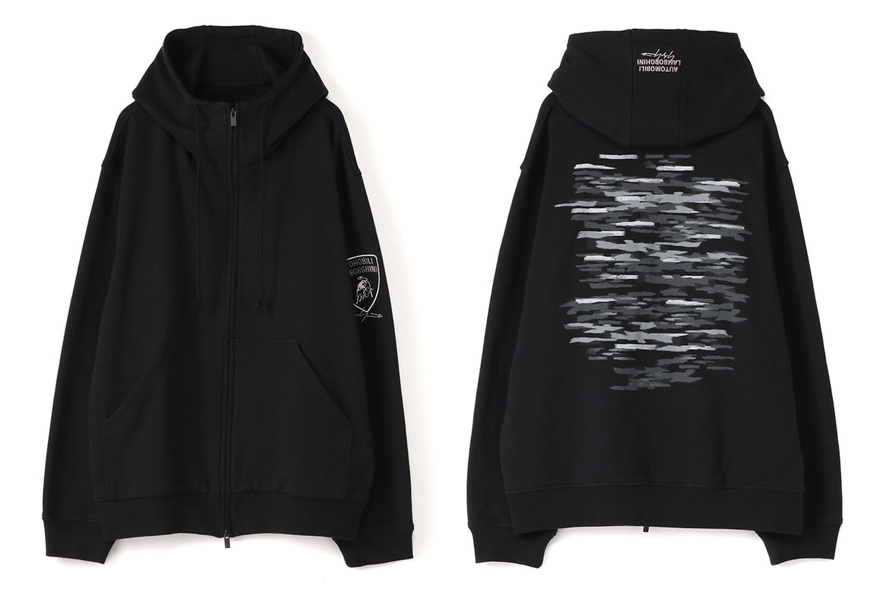 ヨウジヤマモトランボルギーニ Yohji Yamamoto x Lamborghini がコラボ車の発表に伴い3型のアパレルコレクションを発表