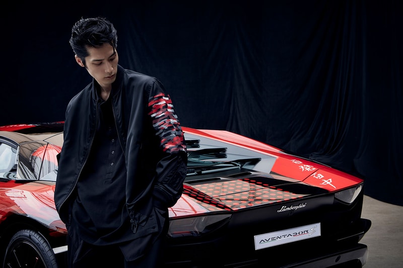 ヨウジヤマモトランボルギーニ Yohji Yamamoto x Lamborghini がコラボ車の発表に伴い3型のアパレルコレクションを発表