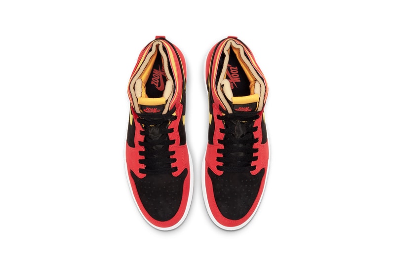 ドイツ国旗の配色を彷彿とさせるエア ジョーダン 1 ハイ ズーム CMFT “チリレッド”が登場　Detailed Look at the Air Jordan 1 High Zoom CMFT "Chile Red"