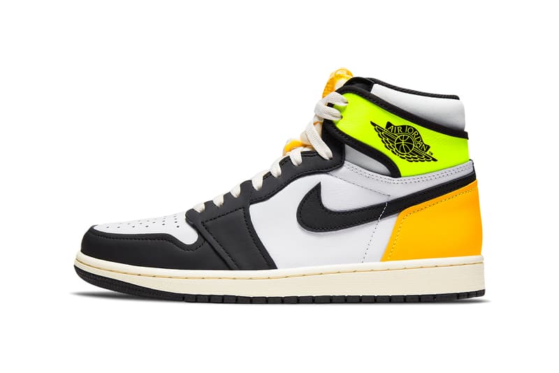 さまざまな過去モデルに着想したエア ジョーダン 1“ボルト ゴールド” のオフィシャルイメージが到着 Jordan Brand Air Jordan 1 “Volt Gold” Release info