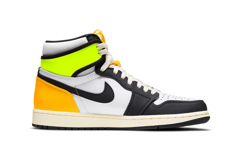 さまざまな過去モデルに着想したエア ジョーダン 1“ボルト ゴールド” のオフィシャルイメージが到着 Jordan Brand Air Jordan 1 “Volt Gold” Release info