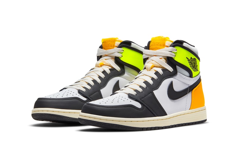 さまざまな過去モデルに着想したエア ジョーダン 1“ボルト ゴールド” のオフィシャルイメージが到着 Jordan Brand Air Jordan 1 “Volt Gold” Release info