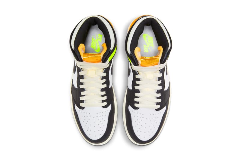 さまざまな過去モデルに着想したエア ジョーダン 1“ボルト ゴールド” のオフィシャルイメージが到着 Jordan Brand Air Jordan 1 “Volt Gold” Release info