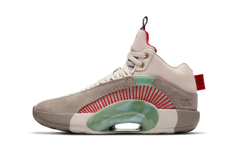 2021年発売予定のクロットxエア ジョーダン 35にクローズアップ clot air jordan 34 collaboration DD9322 200 release info date price store list buying guide 