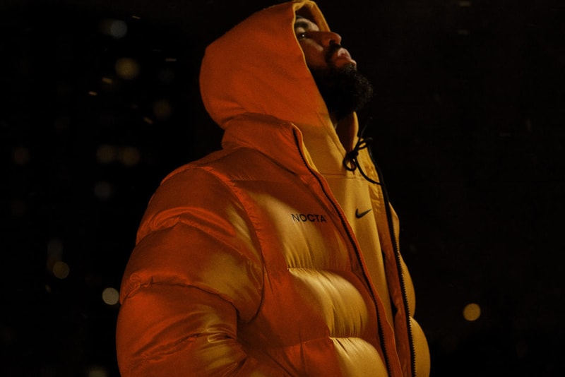 drake nike sportswear nocta collaborative line apparel footwear shoes puffer jacket ovo official release date info photos price store list buying guide