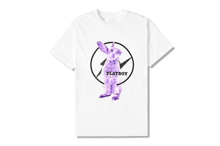 実際のウサギを用いた fragment design x PLAYBOY のコラボコレクションが登場