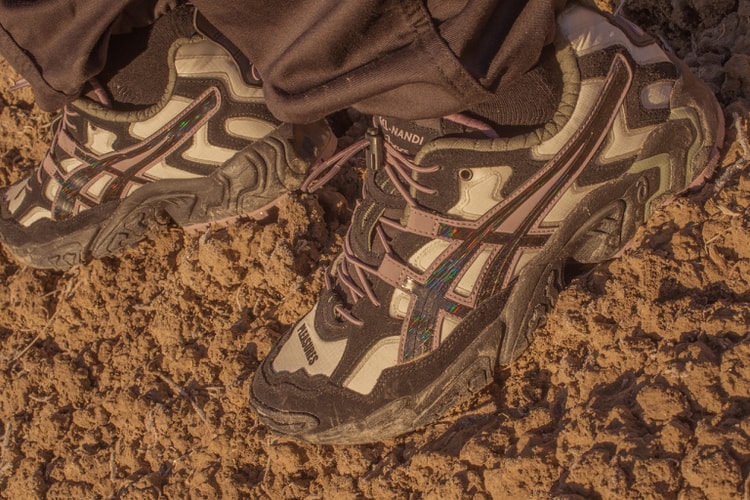 PLEASURES x ASICS がアウトドアシーンから着想を得た GEL-Nandi OG を発売