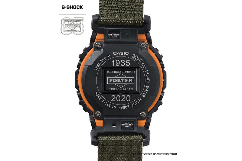 吉田カバン85周年を記念したポーターxジーショックのコラボウォッチがリリース PORTER CASIO G-SHOCK collab watch 5600 release 85th anniversary info