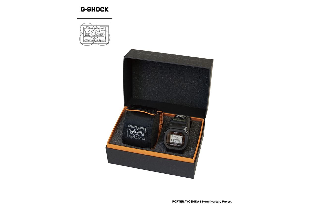 吉田カバン85周年を記念したポーターxジーショックのコラボウォッチがリリース PORTER CASIO G-SHOCK collab watch 5600 release 85th anniversary info