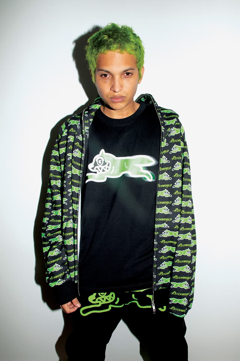 アイスクリーム x サイコワールドの限定コラボコレクションがリリース Psychworld BBC ICECREAM Collection HBX Release Info Varsity Jacket Hoodie Zip Trucker t shirt Jeans Buy Price Mask Rug