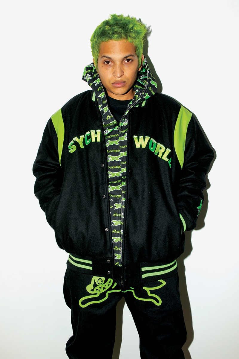  アイスクリーム x サイコワールドの限定コラボコレクションがリリース Psychworld BBC ICECREAM Collection HBX Release Info Varsity Jacket Hoodie Zip Trucker t shirt Jeans Buy Price Mask Rug