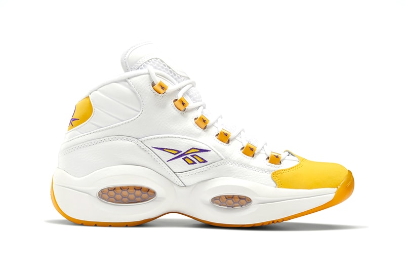 コービーブライアントの着用したリーボック クエッションがリリース 発売 reebok question mid yellow toe FX4278 release date info price store list buying guide photos white yellow thread ultra violet allen iverson kobe bryant pe
