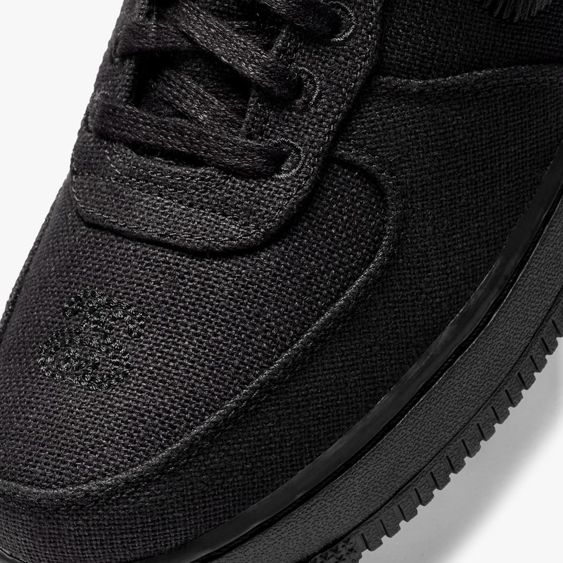 ステューシー x ナイキ エアフォース1 ブラックの公式画像が浮上 stussy nike sportswear air force 1 low black CZ9084 001 official release date info photos price store list buying guide 