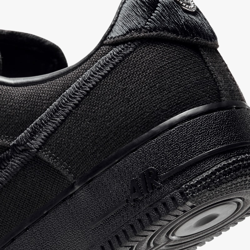 ステューシー x ナイキ エアフォース1 ブラックの公式画像が浮上 stussy nike sportswear air force 1 low black CZ9084 001 official release date info photos price store list buying guide 