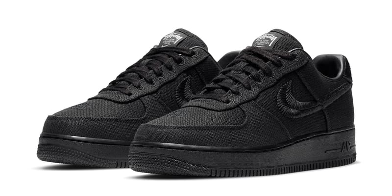 nike air force 1 stussy black