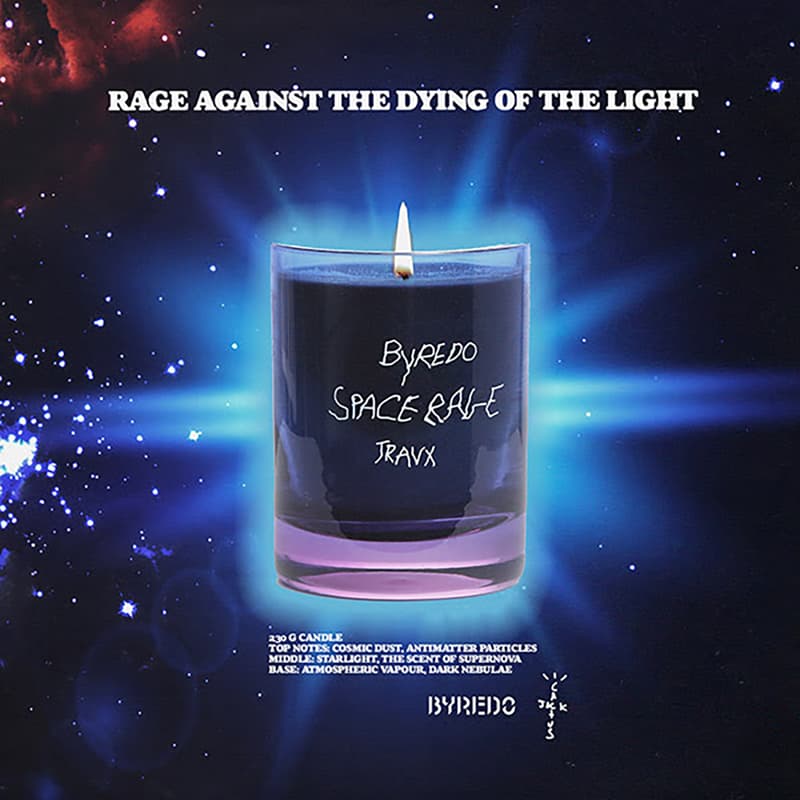 トラヴィス・スコット率いるカクタス・ジャックxバイレードのフレグランスとキャンドルがリリース Travis Scott Taps Byredo For Cactus Jack Perfume and Candle Collaboration