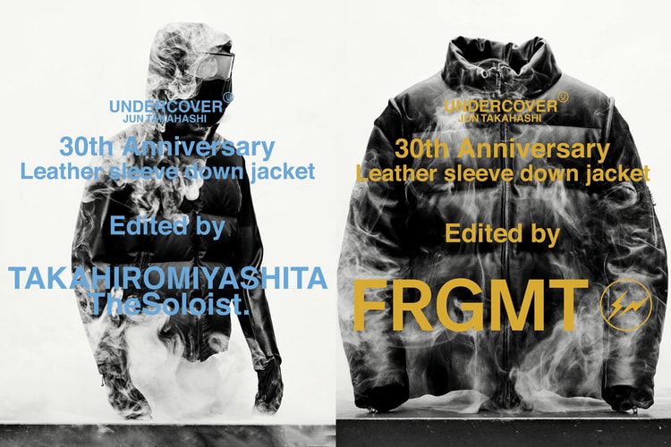 UNDERCOVER が fragment design や sacai を招聘した6型のレザースリーブダウンジャケットをリリース