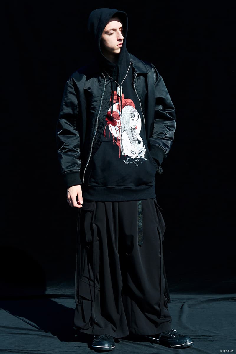 サイトから日本を代表する怪奇漫画家・伊藤潤二との2020年秋冬シーズンの最新コラボコレクションが登場 Yohji Yamamoto S’YTE Junji Ito Fall Winter 2020 collab Collection Release 