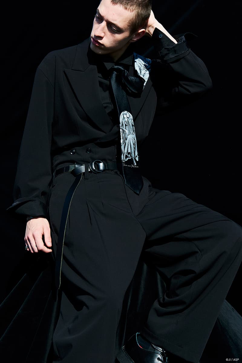 サイトから日本を代表する怪奇漫画家・伊藤潤二との2020年秋冬シーズンの最新コラボコレクションが登場 Yohji Yamamoto S’YTE Junji Ito Fall Winter 2020 collab Collection Release 