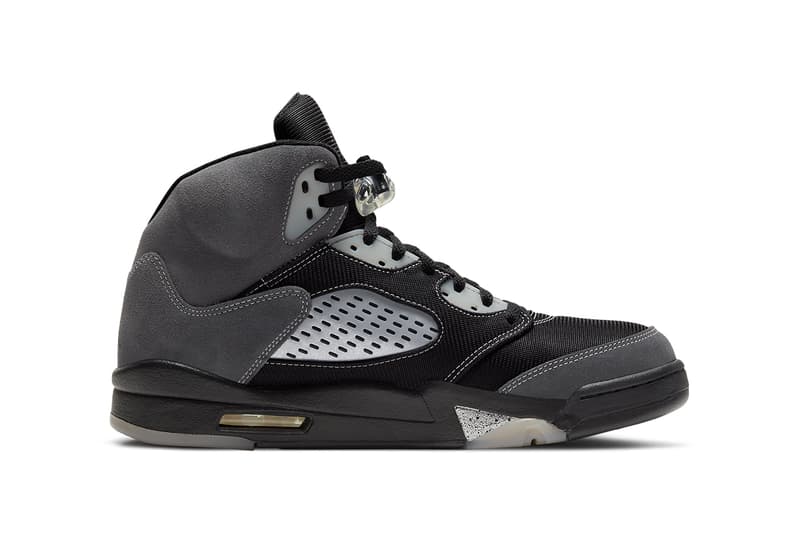 無骨なブラックトーンの新作エア ジョーダン 5“アンスラサイト”のオフィシャルイメージが解禁 air jordan 5 anthracite DB0731 001 wolf grey clear black release date photos store list buying guide 