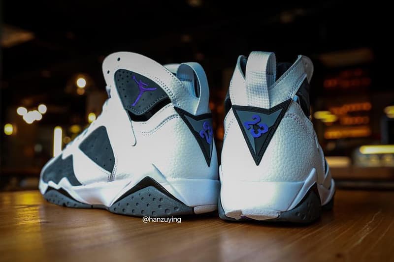 AJ7 “フリント” が15年ぶりに復刻リリース air jordan brand 7 flint white purple gray CU9307 100 official release date info photos price store list buying guide