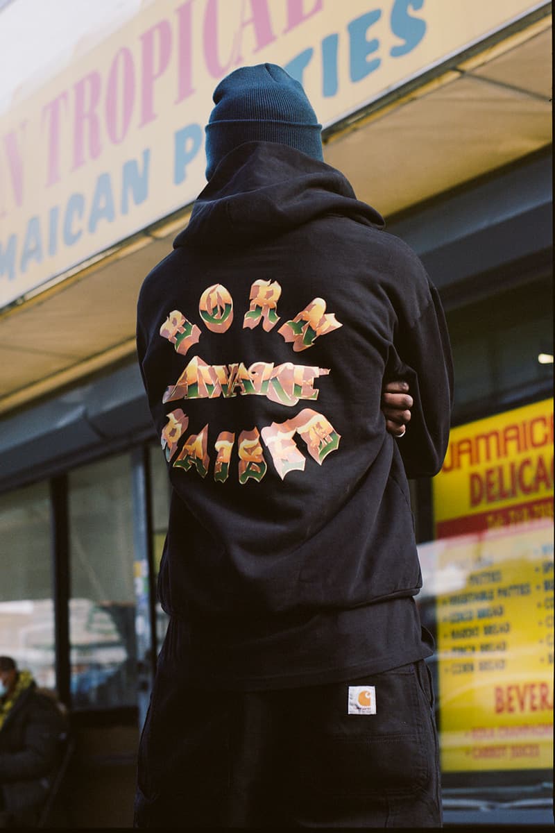 アウェイク NYxボーンアンドレイズドがアメリカ東西海岸のカルチャーを体現したコラボコレクションを発売 awake ny new york bornxraised carhartt wip capsule collection angelo baque spanto t shirt hoodie work jacket pants official release date info photos price store list buying guide