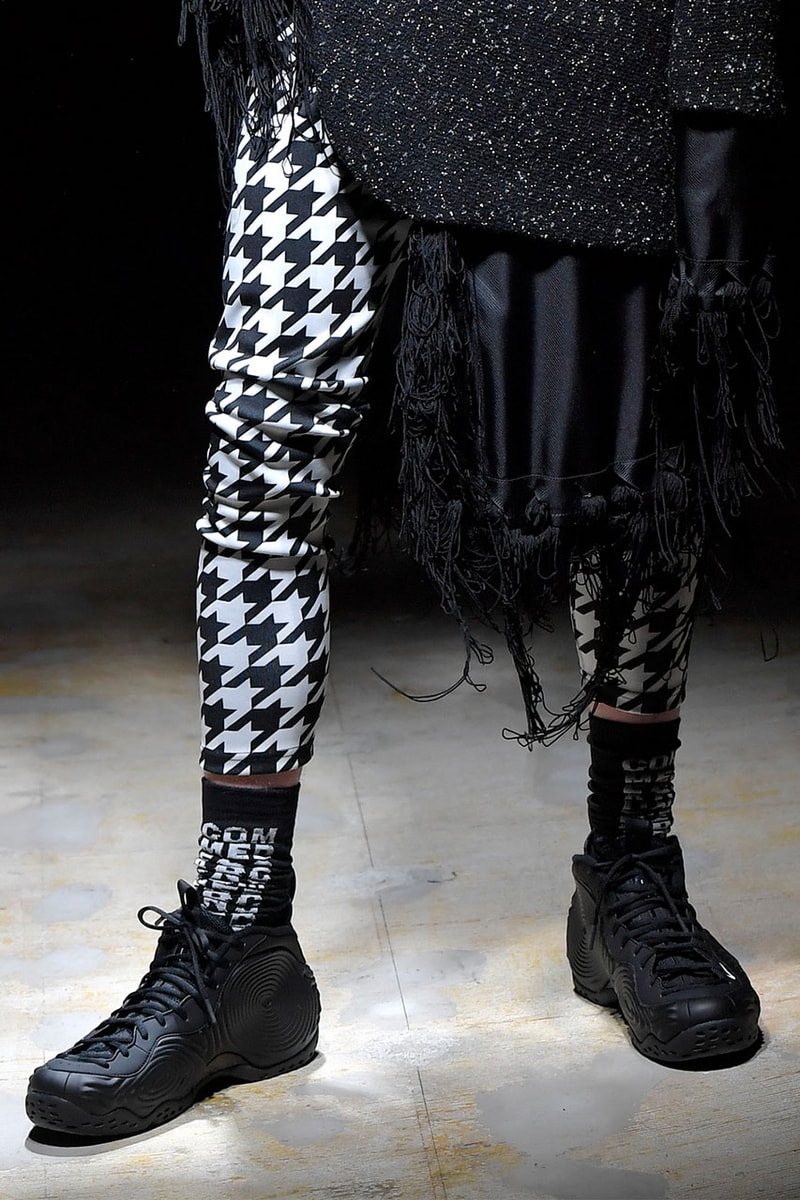 コムデギャルソン x ナイキがフォームポジットを発表 cdg nike air foamposite one white black comme des garcon homme plus photos release info date store list buying guide zen garden autumn winter 2021