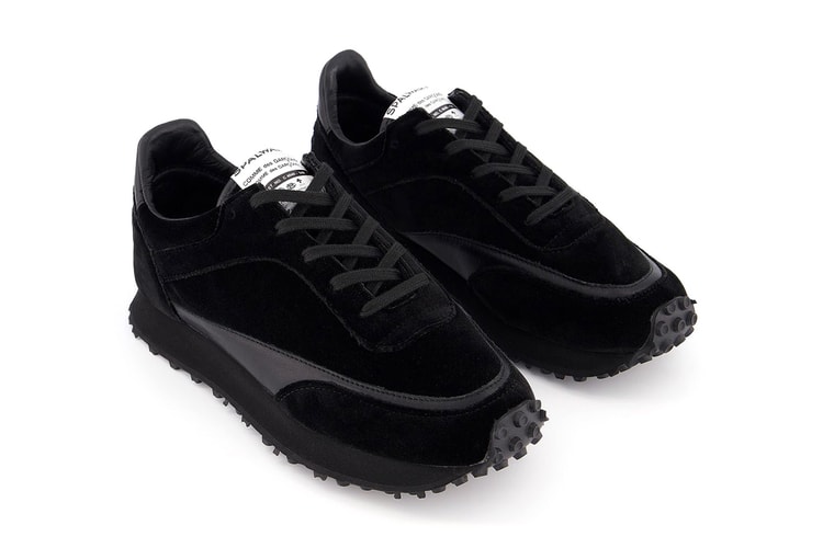 オールブラックに染め上げられた COMME des GARÇONS x Spalwart の新作フットウェアが登場